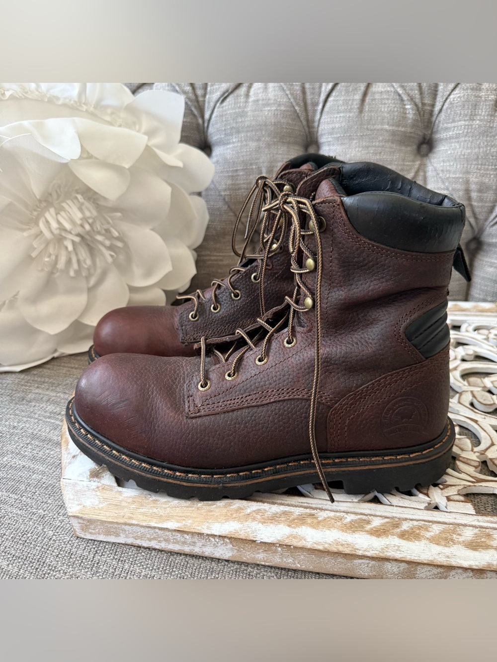 Irish Setter by Red Wing Men's Brown Leather Work Boots 9